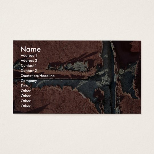 Unique Red Brick (Close-up) Business Card