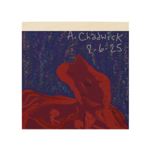 Unique Red-Colored Superhero Wood Wall Art