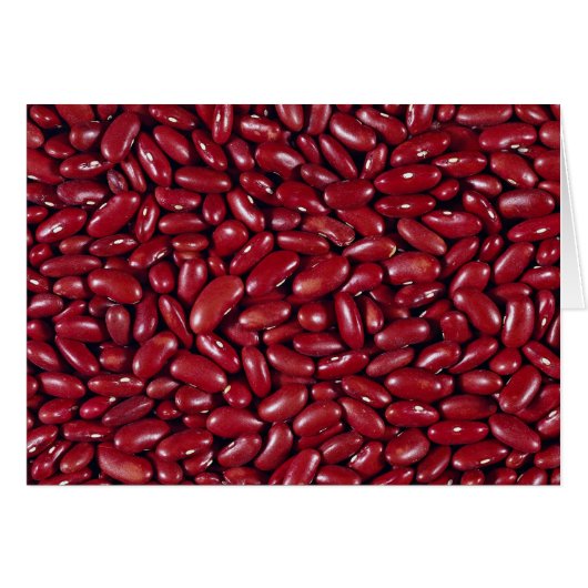 Unique Red kidney beans Cards (Front Horizontal)