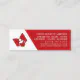 Unique Red Library Bookmark Business Card | Zazzle