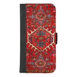 Unique Red Oriental Persian Rug Case-Mate Samsung iPhone 8/7 Plus Wallet Case
