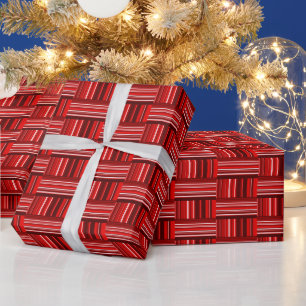Unique Red Pattern Wrapping Paper