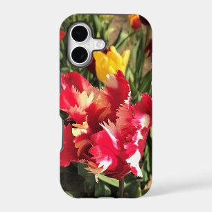 Unique Red & White Tulip iPhone 17 Case