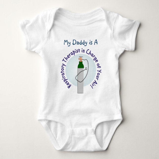 Unique Respiratory Therapist Gifts Baby Bodysuit (Front)