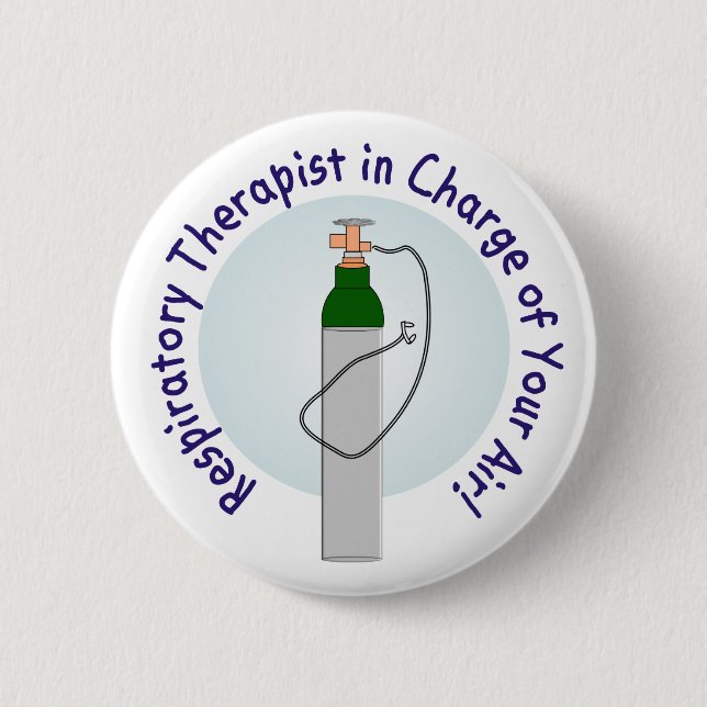 Unique Respiratory Therapist Gifts Pinback Button (Front)