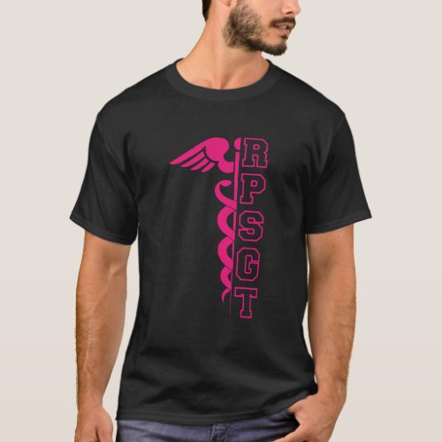 Unique Respiratory Therapist Pink Rpsgt Caduceus S T_Shirt