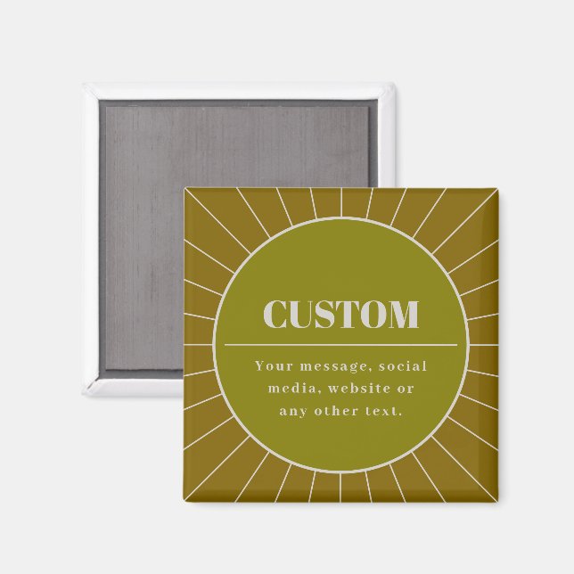 Unique Retro Inspired Editable Design Template Magnet (Front/Back)