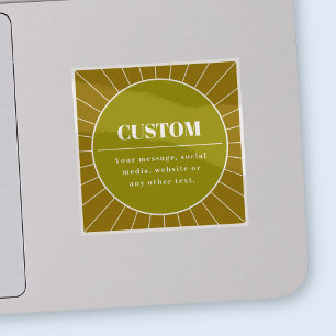 Unique Retro Inspired Editable Design Template Sticker