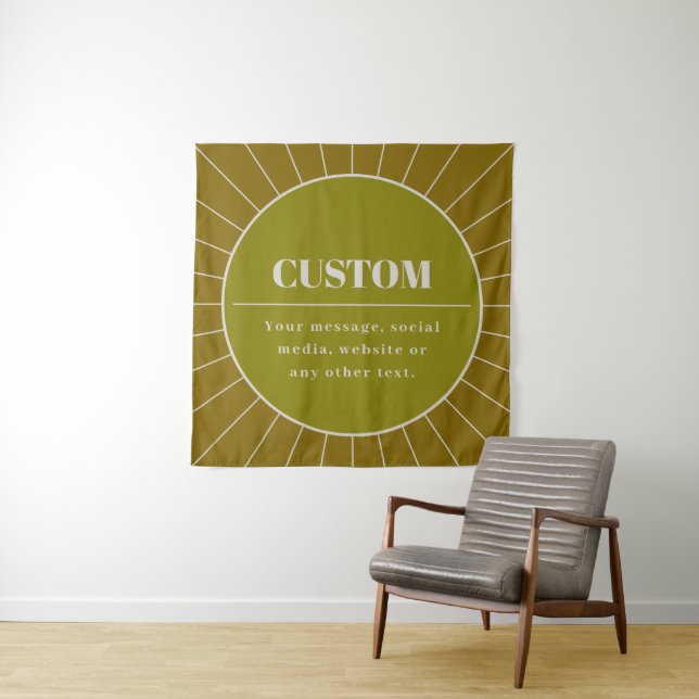 Unique Retro Inspired Editable Design Template Tapestry (In Situ)