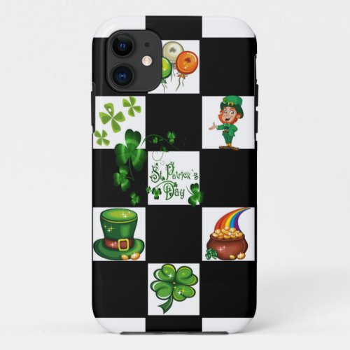 Unique Retro St Patricks Day iPhone 11 Case