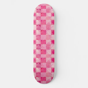 Unique Retro Y2K Checker Design Skateboard