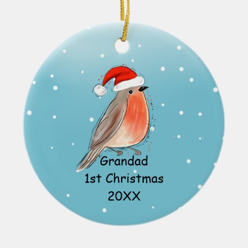 Unique Robin 1st christmas ornament