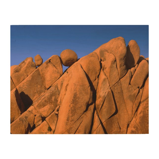 Unique rock formation, California Wood Wall Art (Front)