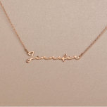Unique Rose Gold Name Chain Necklace<br><div class="desc">These necklaces beautifully catch the light and leave a gleaming impression! Energetic,  unique,  and wonderfully dynamic. Like you,  our Necklace is full of personality! It makes for a glorious gift or a personal treat for yourself. :)</div>