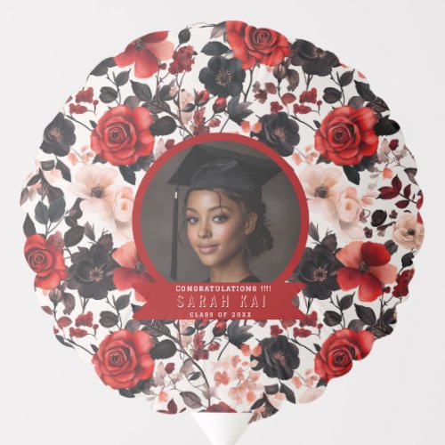 Unique Rose Lover Mom Graduation Balloon