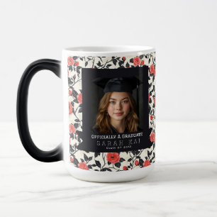 Unique Rose Pattern College Grad Color Morph Mug