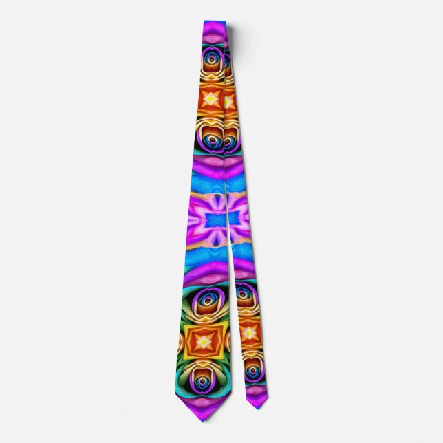 Unique Rose Pattern Neck Tie (Front)