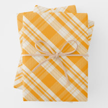 Unique Rustic Country Yellow & Cream Plaid