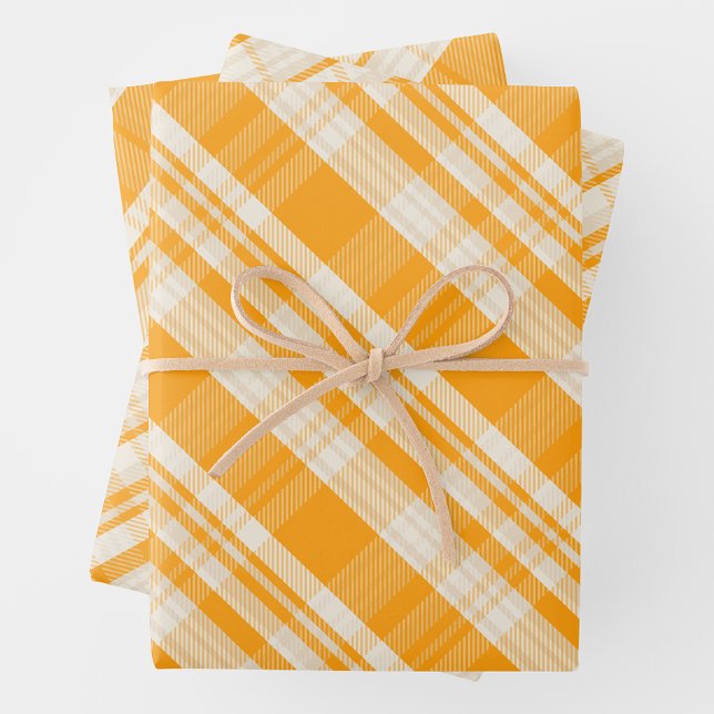 Unique Rustic Country Yellow & Cream Plaid Wrapping Paper Sheets (Unique Rustic Country Yellow & Cream Plaid Wrapping Paper Sheets)