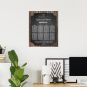 Unique Rustic Mason Jar Wedding Seating Chart (Home Office)