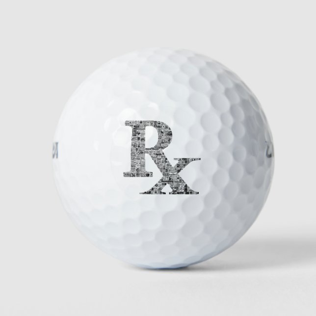 Unique Rx Pharmacy Apothecary Golf Balls (Front)