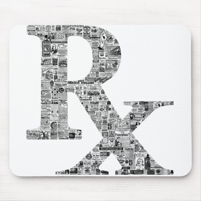 Unique Rx Pharmacy Apothecary Mouse Pad (Front)