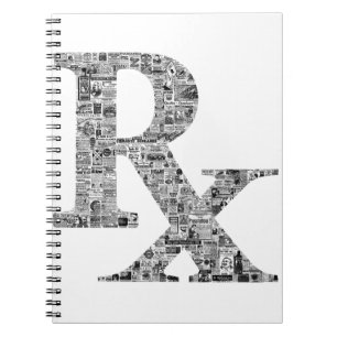 Unique Rx Pharmacy Apothecary Notebook