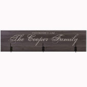 Unique Salt Oak Family Name Wooden Coat Rack (Front)