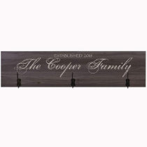 Unique Salt Oak Family Name Wooden Coat Rack