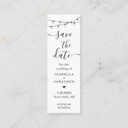 Unique Save the Date Bookmark Bookmark Mini Business Card