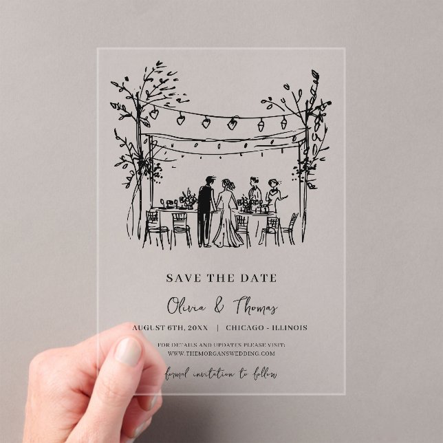 Unique Save the Date hand sketched (Insitu (Handheld))