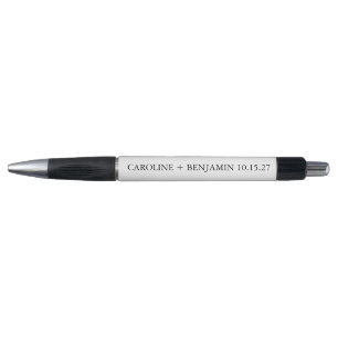 Unique Save the Date Wedding Couple Names Custom  Pen