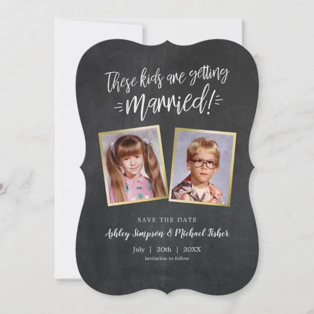 Unique save the dates old photos save the date zazzle