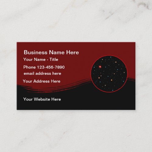 Unique Science And Technology Theme Business Card