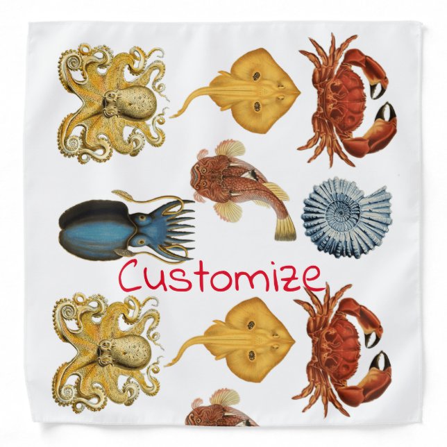 Unique Sea Beings Assortment Thunder_Cove Bandana (Front)