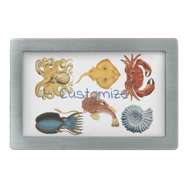 Unique Sea Beings Assortment Thunder_Cove  Belt Buckle (Front)