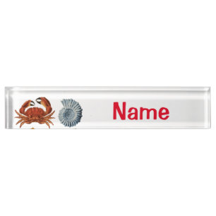 Unique Sea Beings Assortment Thunder_Cove Desk Name Plate