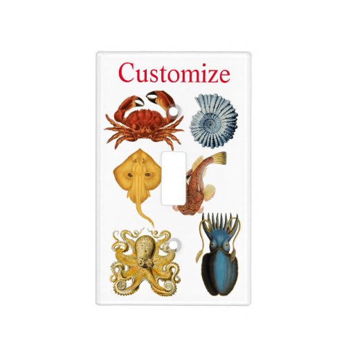 Unique Sea Beings Assortment Thunder_Cove Light Switch Cover