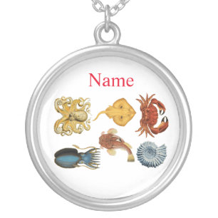 Unique Sea Beings Assortment Thunder_Cove Silver Plated Necklace