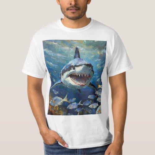 Unique Shark Designs _ Mens Value T_Shirts