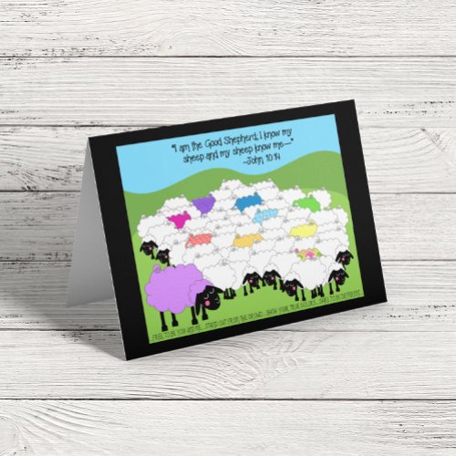 Unique Sheep Birthday Card
