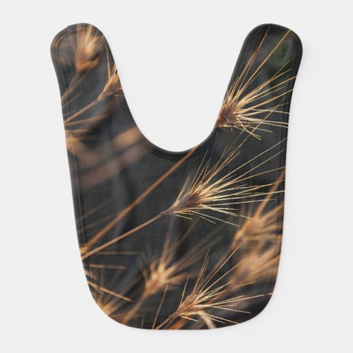 Unique Short Bursting Wild Grass Baby Bib