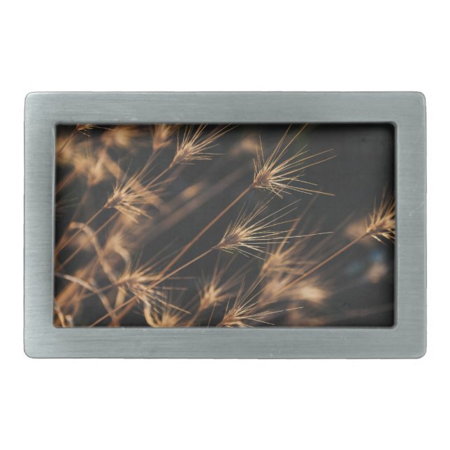 Unique Short Bursting Wild Grass Belt Buckle (Front)