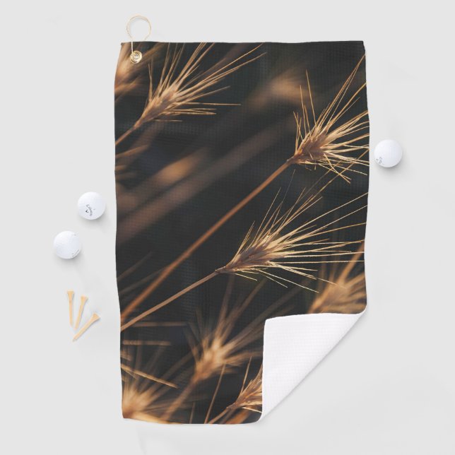 Unique Short Bursting Wild Grass Golf Towel (InSitu)
