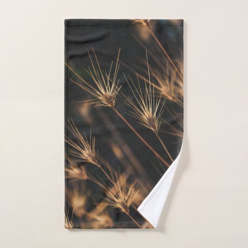 Unique Short Bursting Wild Grass Hand Towel