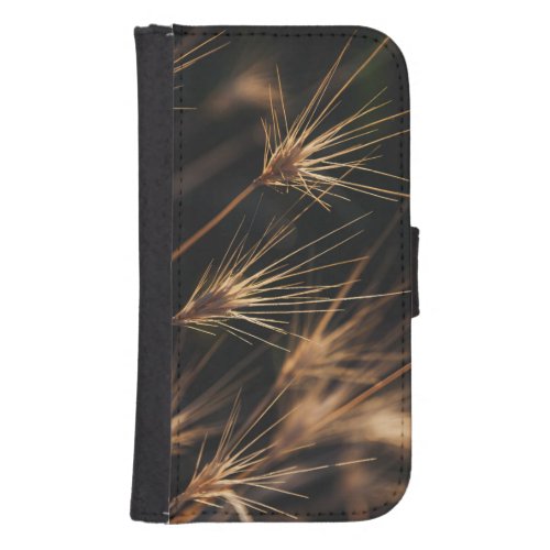 Unique Short Bursting Wild Grass Galaxy S4 Wallet Case