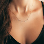 Unique Silver or Gold Letter Name Necklace<br><div class="desc">Our Name Necklace lets you spell out any name or word in delicate capital letters that shimmer and shine as they capture the light. With enough space for up to eight letters, this lovely piece features a classic cable chain with an extender that allows you to find your perfect length....</div>