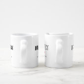 Unique simple personalized hubby and wifey mugs (Handle)