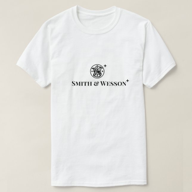 Unique Smith & Wesson T-Shirt - For Gun Enthusiast (Design Front)