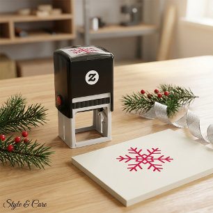 Unique Snowflake Crafted Self-inking Stamp